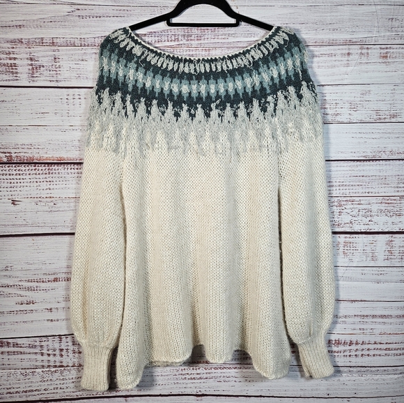 Free People Fairisle pullover knit sweater - Picture 11 of 16